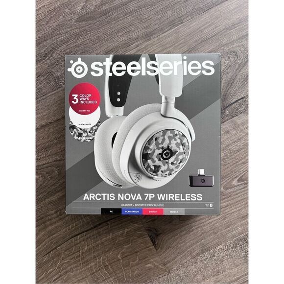 SteelSeries Exclusive Nova 7 Headset with Booster Pack ,New sealed box - Picture 1 of 3